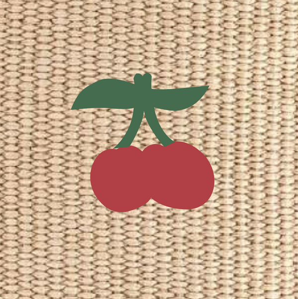 Labels Package - Raffia cherry