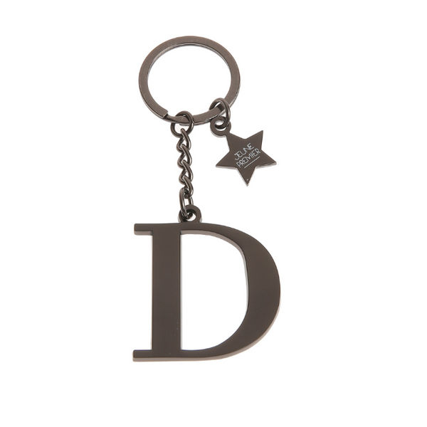 Keychain Letter Black - D