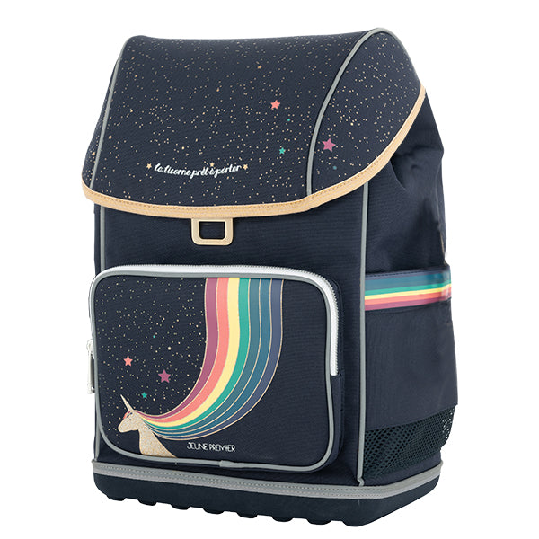 Discover the Ergomaxx, the most ergonomic & durable backpack from Jeune Premier for girls and boys aged 6 to 10. This Unicorn Gold design is perfect for unicorn, rainbow & sparkle lovers.