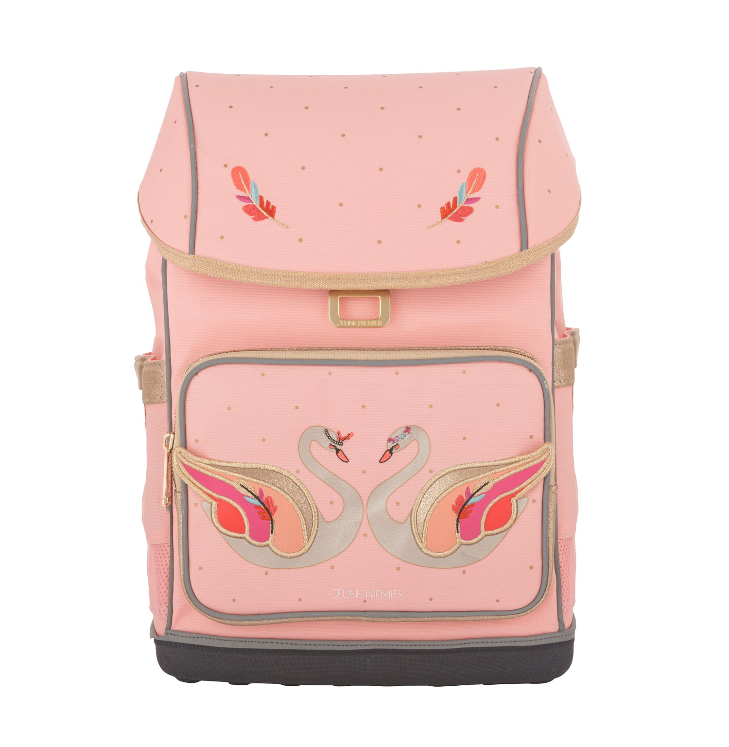 Discover the Jeune Premier Ergomaxx, the most ergonomic and durable backpack in the world for girls aged 6 to 10. The Pearly Swans design is made for classy, playful girls who love pink & glitter!