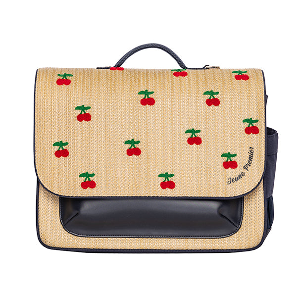 It Bag Midi - Raffia Cherry