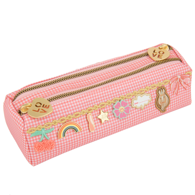 Pencil Case Double - Vichy Love Pink