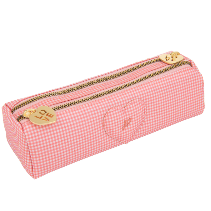 Pencil Case Double - Vichy Love Pink