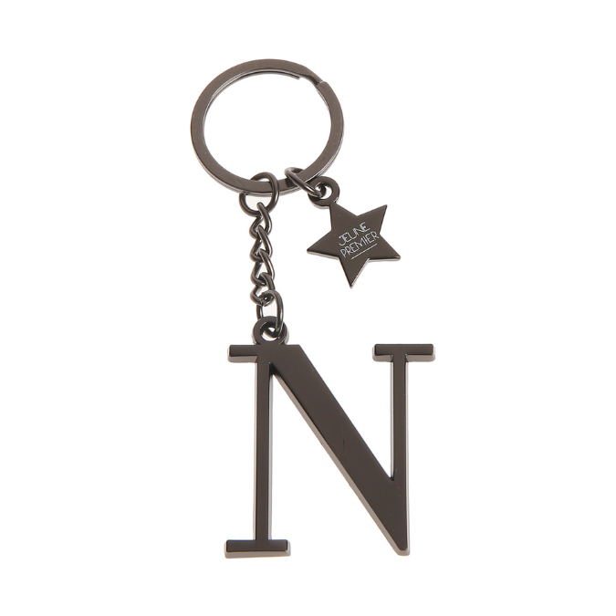 Keychain Letter Black - N